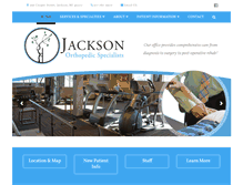 Tablet Screenshot of jacksonorthopedicspecialists.com